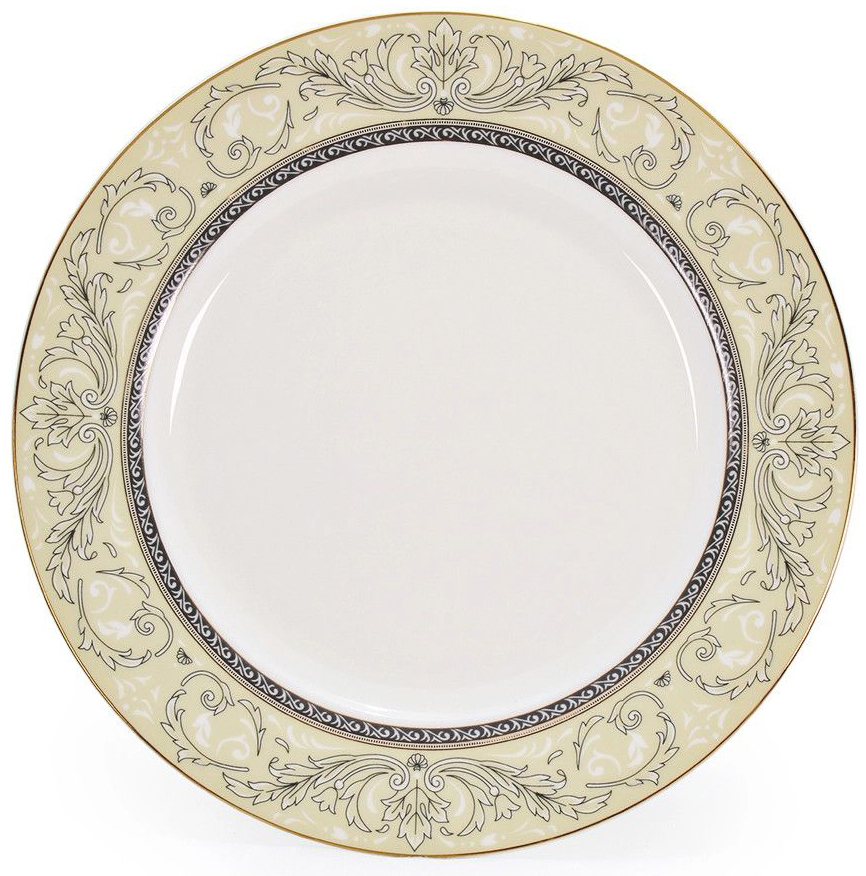 Тарелка подстановочная из костяного фарфора Людовик Диаметр: 25,5 см