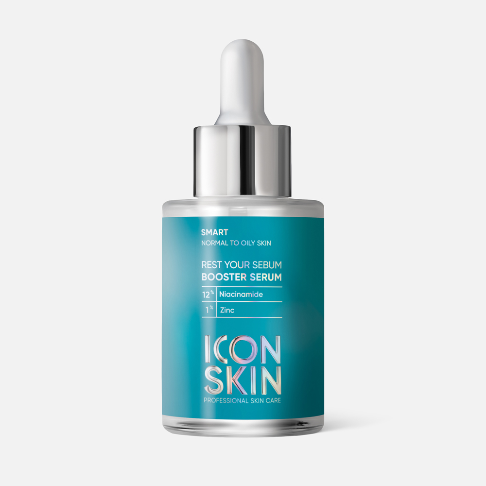 

Сыворотка-концентрат Icon Skin Rest Your Sebumс, cеборегулирующая, с ниацинамидом, 30 мл