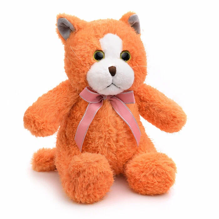 

Мягкая игрушка М0975 "Кот" 24см., Оранжевый, Мягкие игрушки
