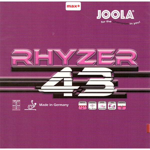 

Накладка для настольного тенниса Joola Rhyzer 43 Black 2.0, Черный, Rhyzer 43
