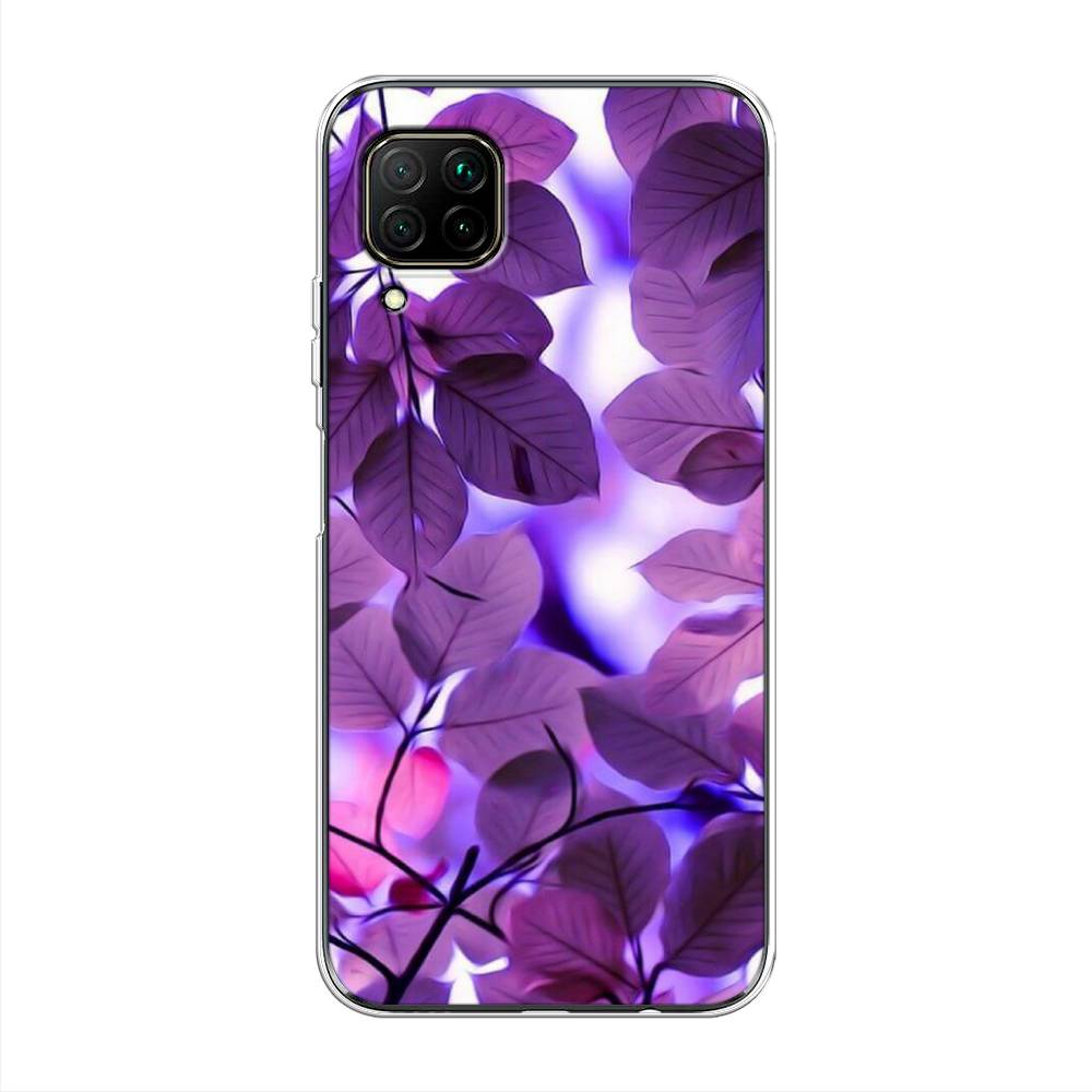 

Чехол на Huawei Nova 6 SE "Сиреневые листики", Фиолетовый;голубой, 611750-2