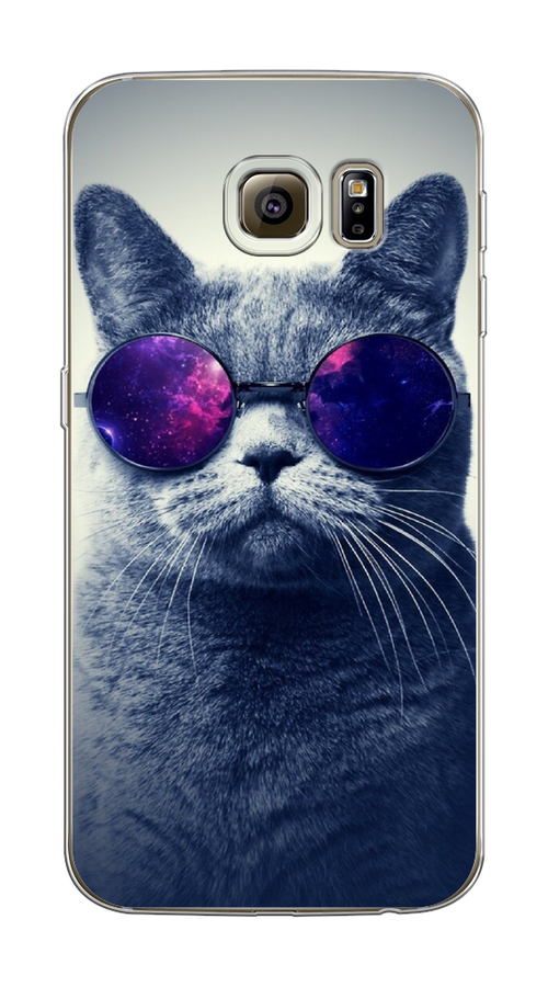 

Чехол Awog на Samsung Galaxy S6 edge "Космический кот", Красный, 24450-1