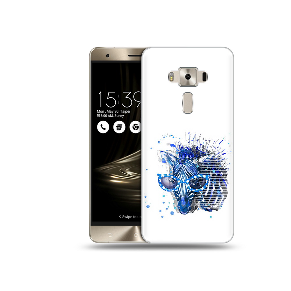 

Чехол MyPads Tocco для Asus ZenFone 3 расплывчатая зебра, Прозрачный, Tocco