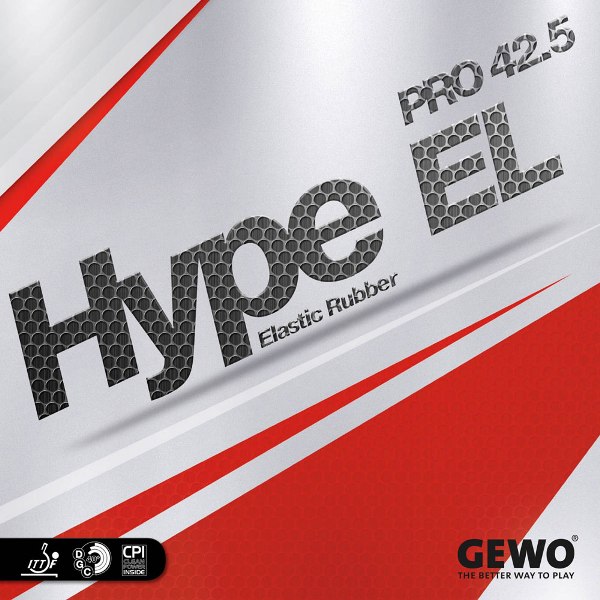 фото Накладка для ракетки настольного тенниса gewo hype el pro 42.5 black 1.9