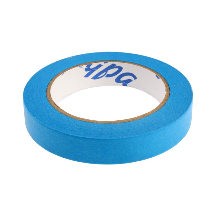 Лента малярная ТУНДРА, клейкая, стойкость к УФ до 30 дней, синяя, 19 мм x 50 м малярная лента для деликатных поверхностей rollingdog