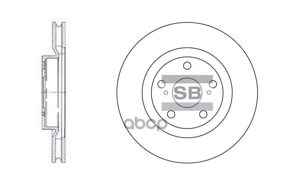 

Диск Тормозной Sangsin brake арт. SD4021