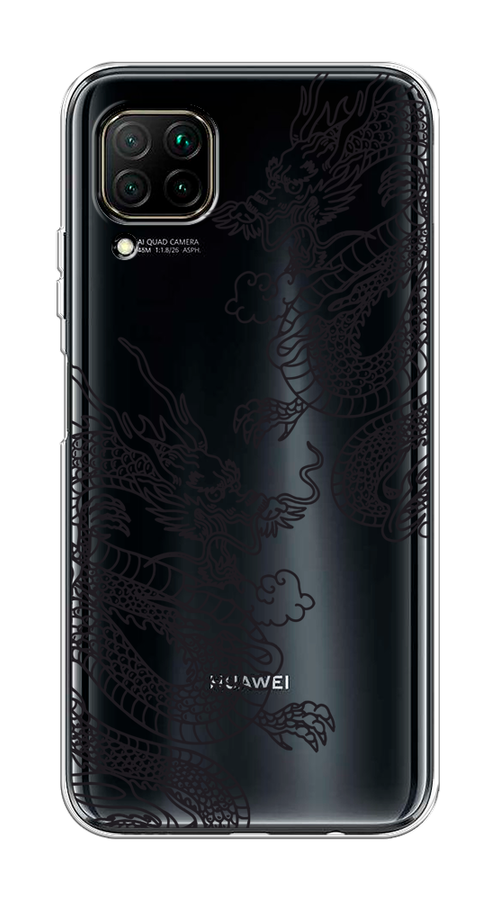 

Чехол на Huawei P40 Lite "Два китайских дракона", Серый;черный, 611650-1