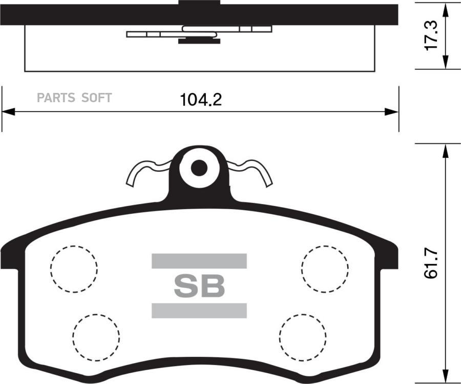 

Тормозные колодки Sangsin brake передние SP1165