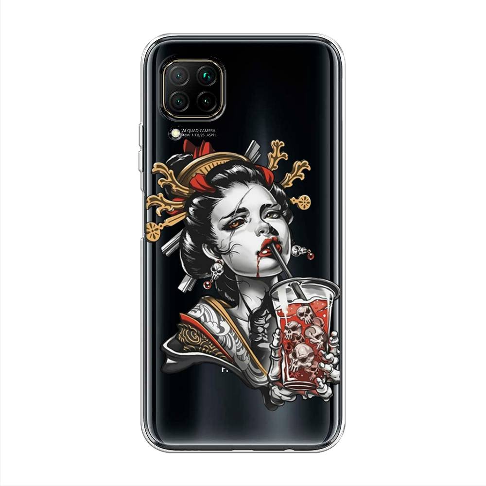 

Чехол на Huawei P40 Lite "Опасная гейша", Красный;черный;серый, 611650-4