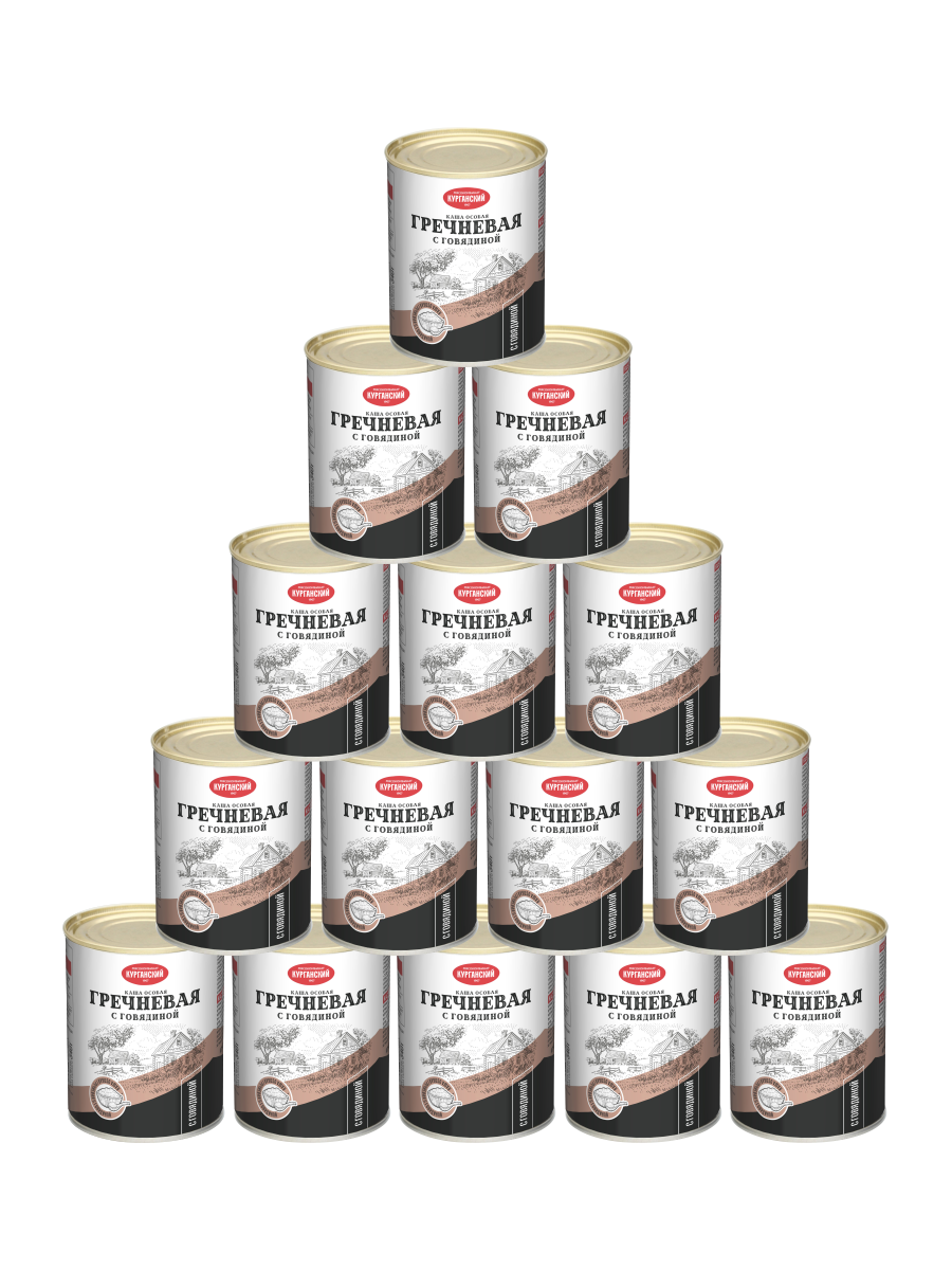 Каша гречневая Курганский МК Особая с говядиной, 340 г х 15 шт