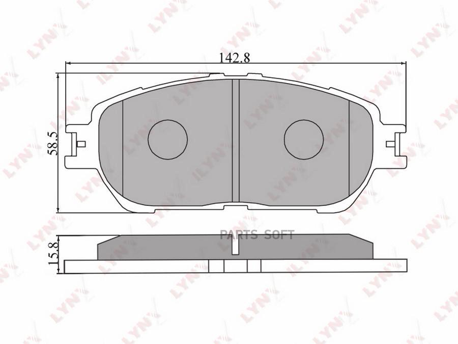 

Тормозные колодки LYNXauto передние BD7537