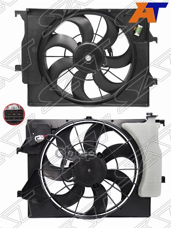 

Диффузор Радиатора В Сборе Hyundai Accent/Solaris/Kia Rio 17- Sat арт. ST-HNS2-201-0