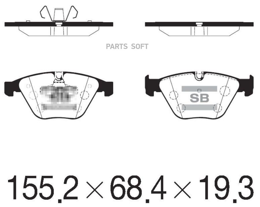 

Тормозные колодки Sangsin brake передние SP2210