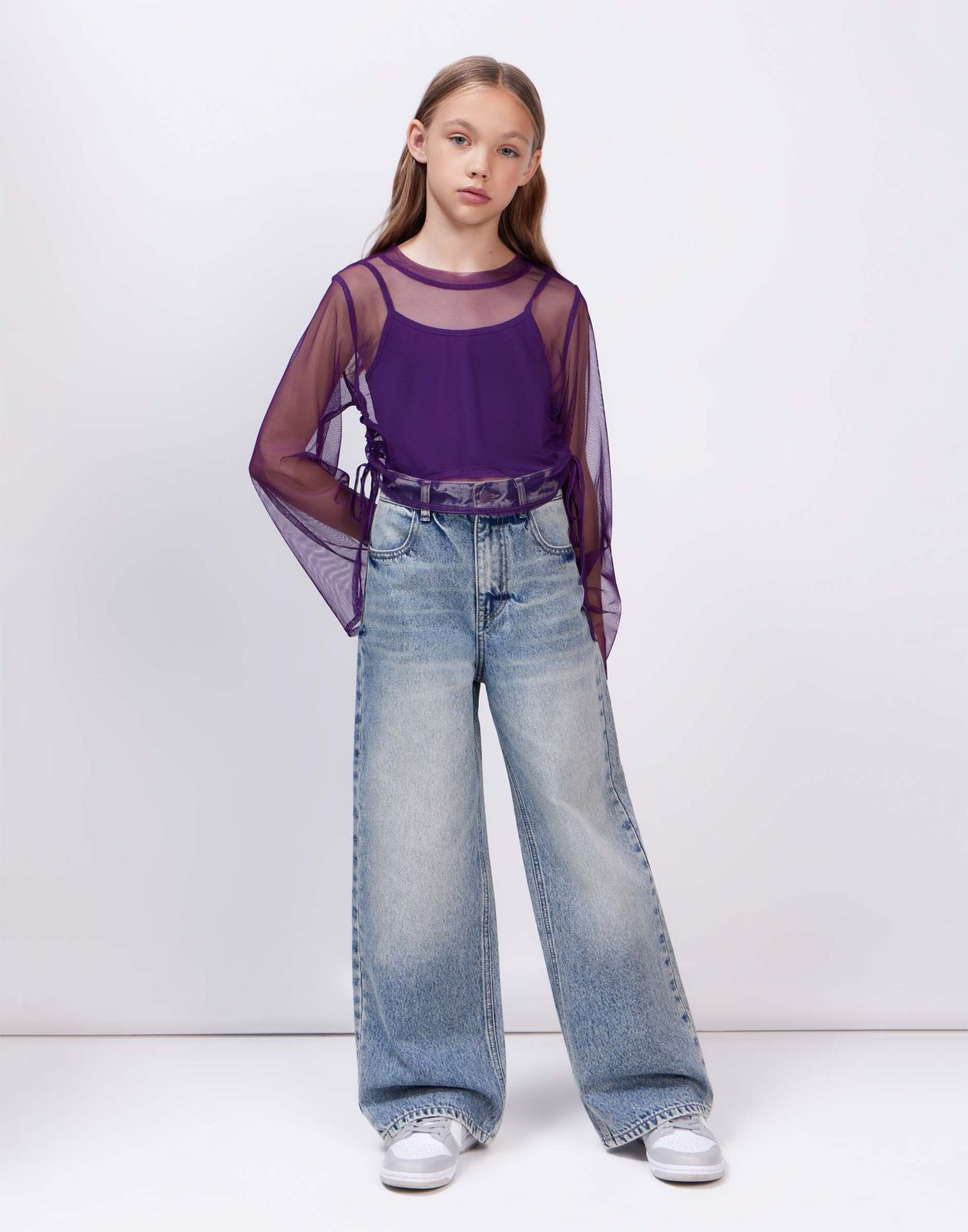 

Джинсы для девочки Gloria Jeans GJN033548 синий /медиум/ 11-12л/152, GJN033548