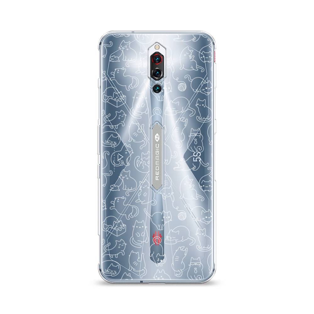 

Чехол Awog на ZTE Red Magic 5S / ЗТЕ Ред Мэджик 5S "Шкодливые котики", Разноцветный, 134250-2