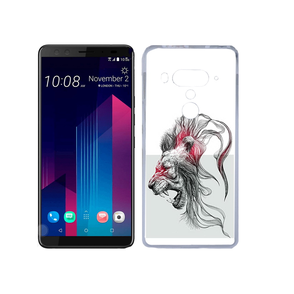 

Чехол MyPads Tocco для HTC U12+ разъяренный лев, Прозрачный, Tocco