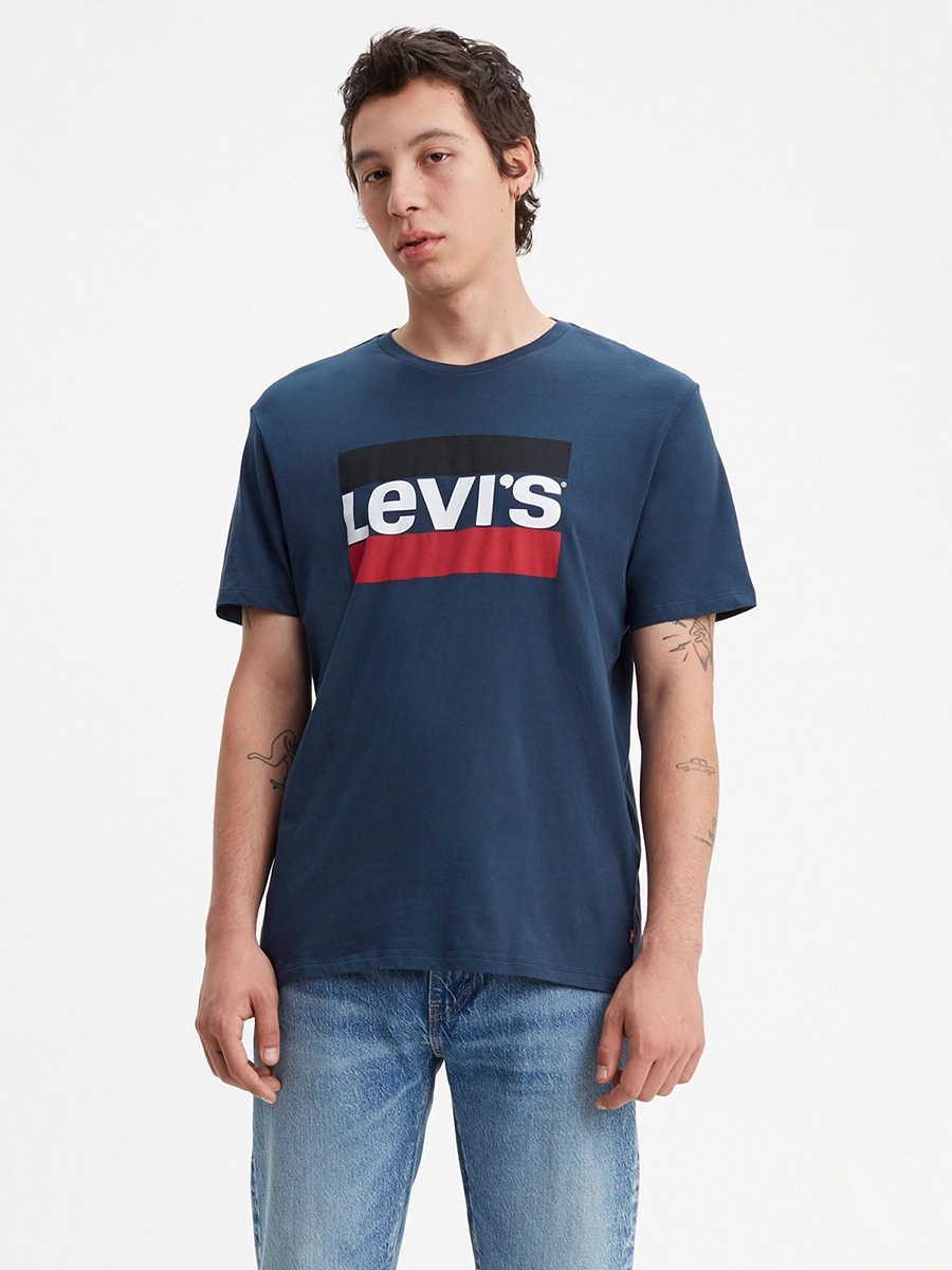 

Футболка мужская Levi's 39636-0003 синяя M, Синий, 39636-0003