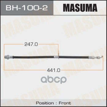 

Bh-100-2 Шланг Тормозной Пер. Левый L=441 Toyota Liteace 96-98 Masuma Bh1002
