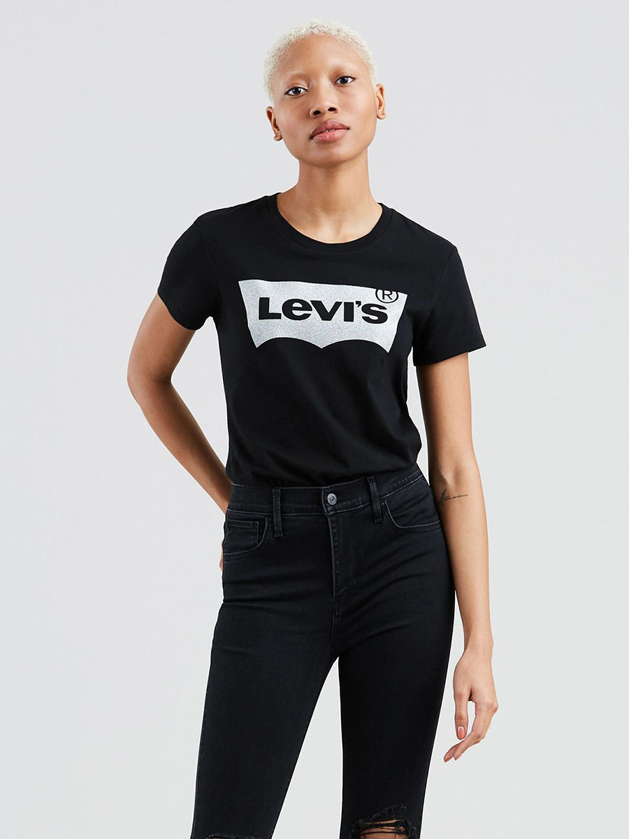 

Футболка женская Levi's 17369-0483 черная 2XS, 17369-0483