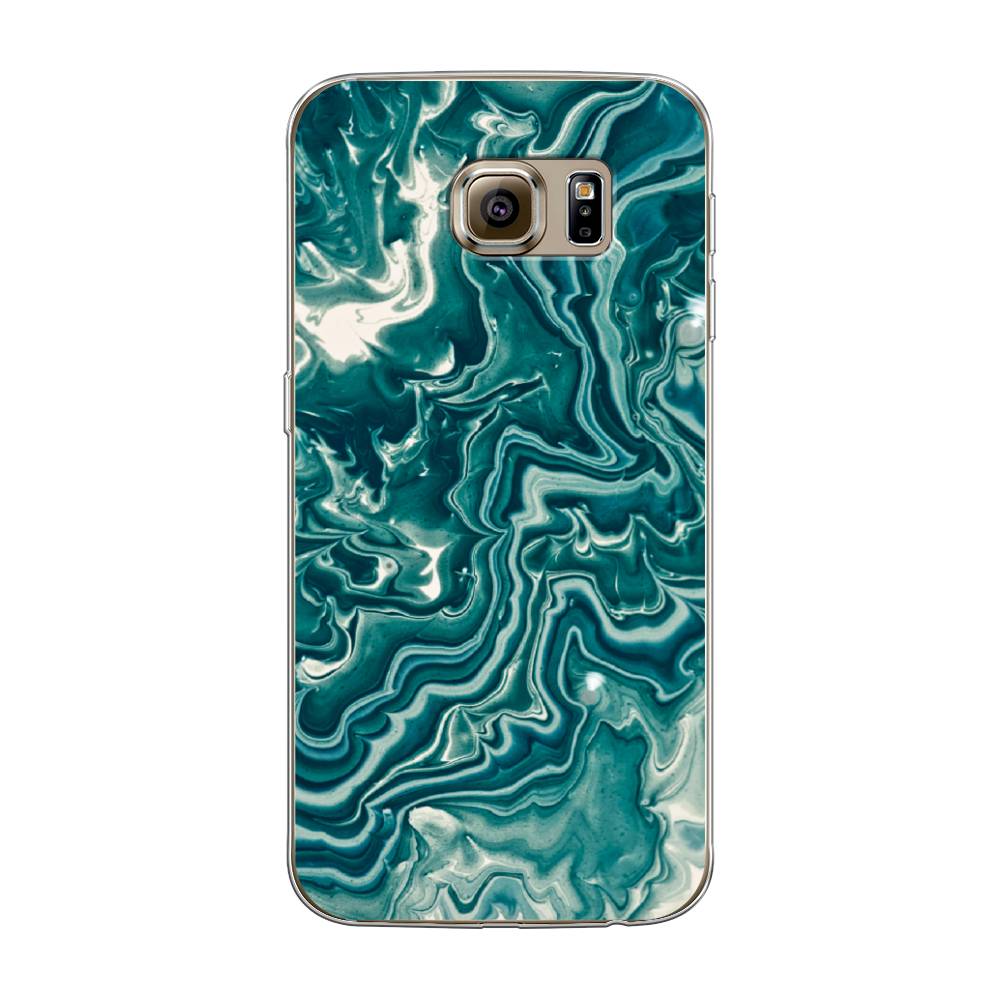 

Чехол Awog на Samsung Galaxy S6 edge "Минералы 4", Голубой, 24450-3