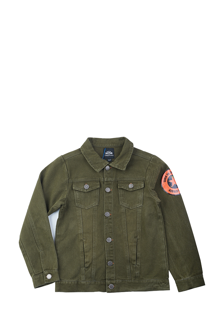 Куртка джинсовая для мальчика SS23C540 Daniele Patrici 206249 цв.темно-зеленый р.10-11