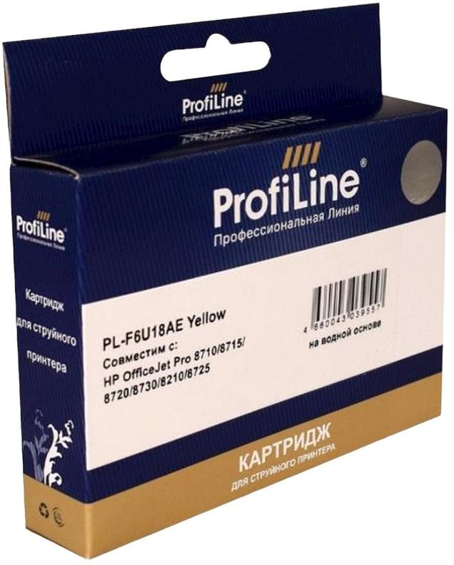 

Картридж для струйного принтера Profiline PL-F6U18AE (N953XL) желтый, совместимый, PL-F6U18AE