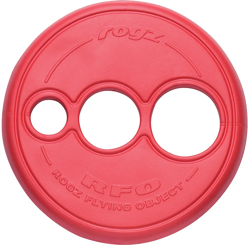 Апорт для собак Rogz RFO Летающая тарелка, красная, 23 см