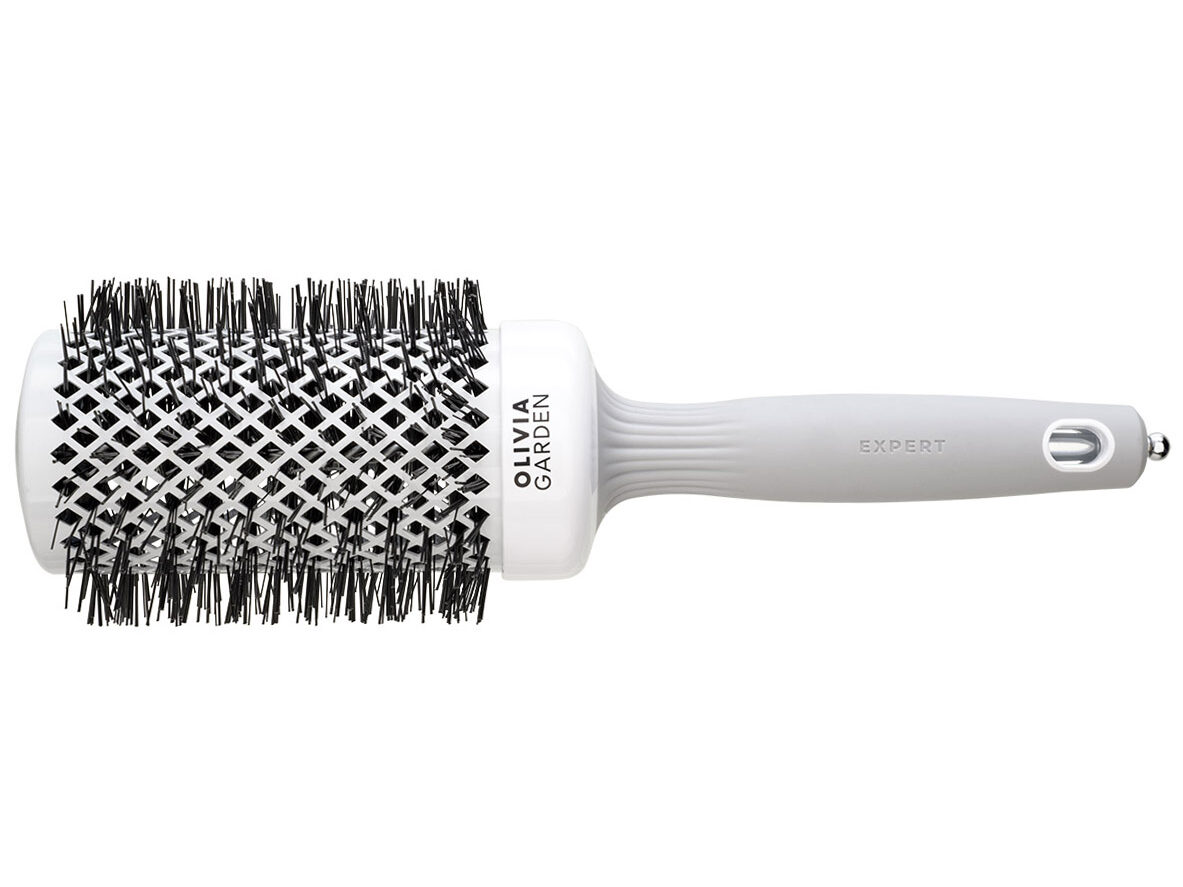 Брашинг нейлон Термобрашинг EXPERT BLOWOUT SHINE White&Grey55 мм термобрашинг olivia garden expert blowout speed xl wavy bristles white