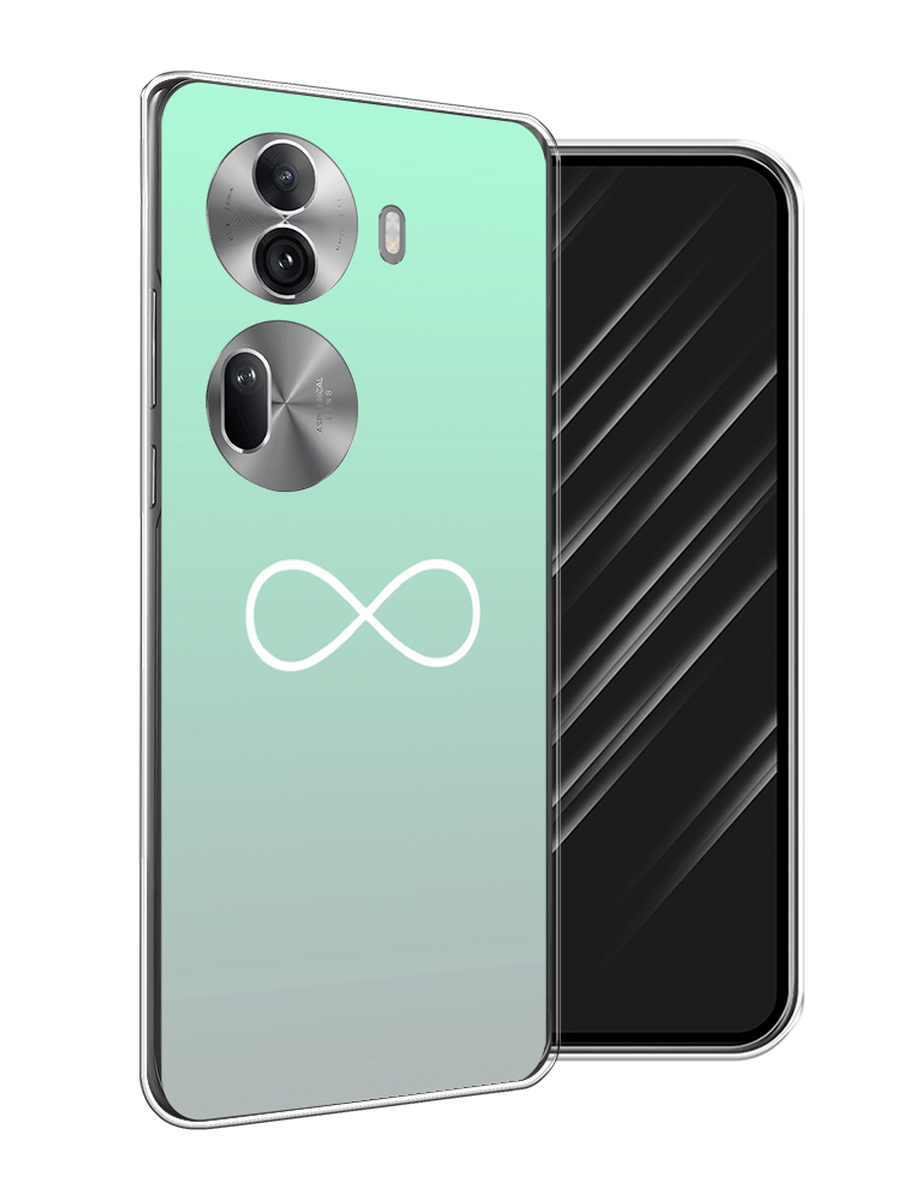 

Чехол Awog на Oppo Reno 11 Pro (Global) "Бесконечность от Тиффани", Бирюзовый, 2515950-1