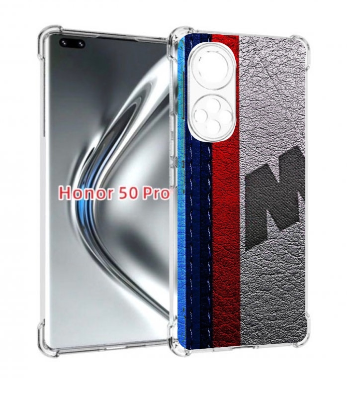

Чехол бампер MyPads бмв М мужской для Honor 50 Pro/Nova 9, Прозрачный, Tocco