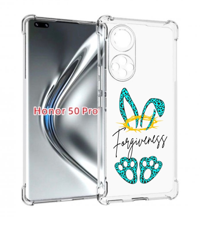 

Чехол бампер MyPads бирюзовое лапки и ушки женский для Huawei Ho, Прозрачный, Tocco