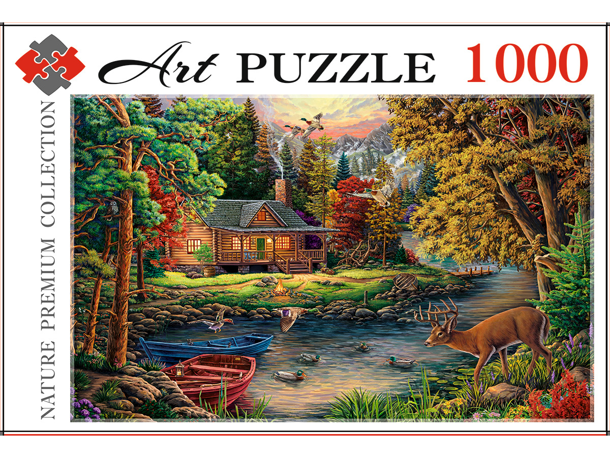 

Пазлы 1000 Artpuzzle "Уютный домик у реки", Ф1000-0569