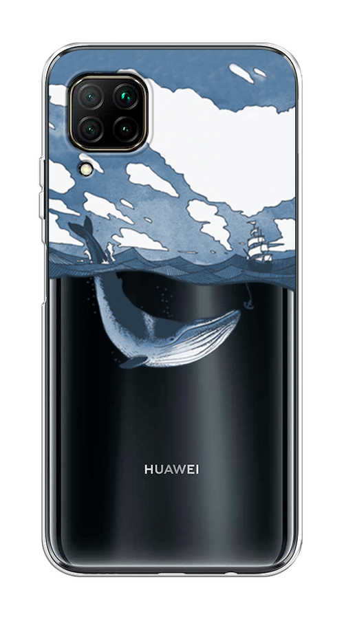 

Чехол на Huawei P40 Lite "Большой кит", Синий, 611650-1