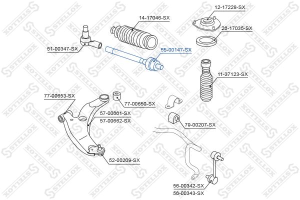 

Рулевая тяга Stellox 5500147SX