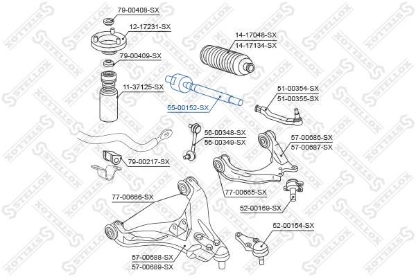 

Рулевая тяга Stellox 5500152SX