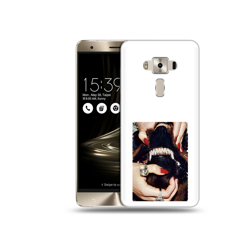 

Чехол MyPads Tocco для Asus ZenFone 3 маникюр, Прозрачный, Tocco