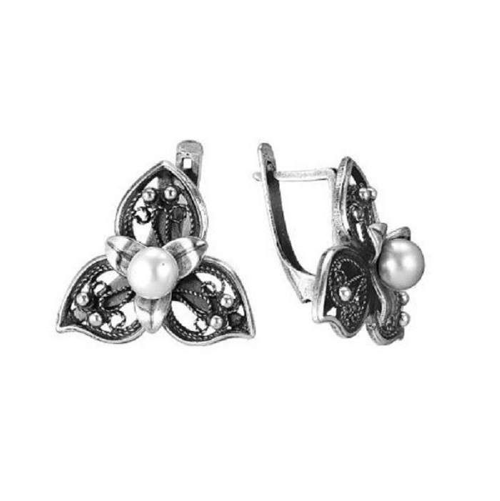 

Серьги из латуни с искусственным жемчугом Anikom 3433394К, 3433394К