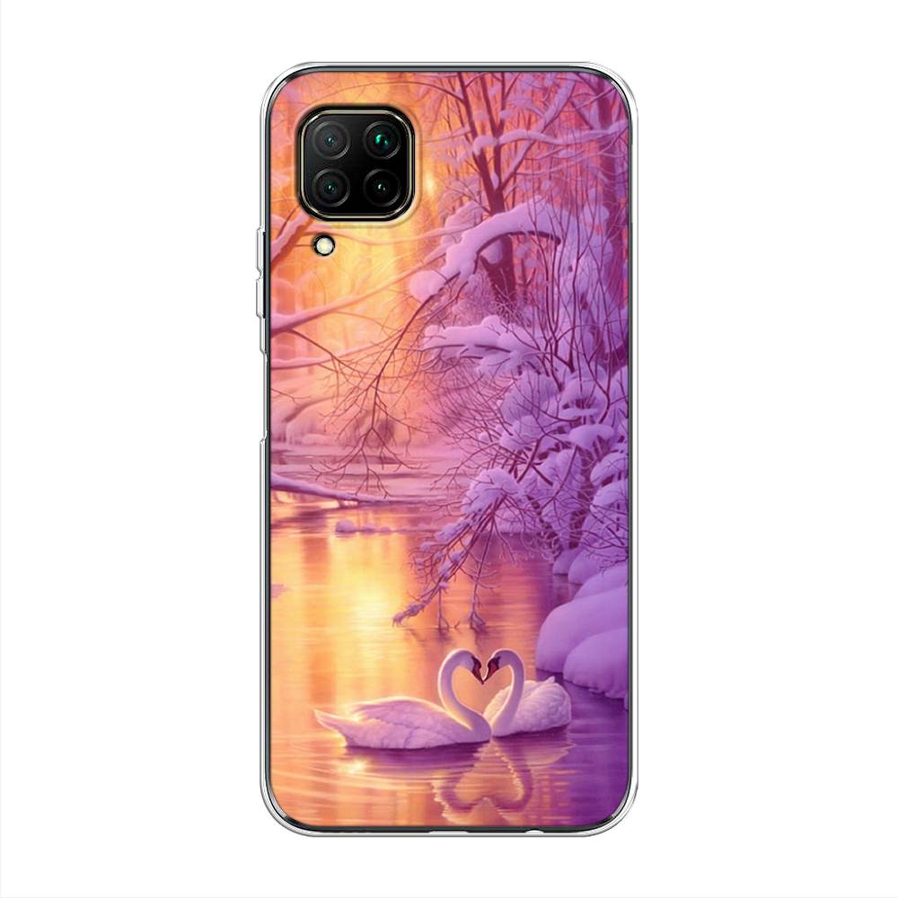 

Чехол на Huawei P40 Lite/Nova 6 SE/Nova 7i "Зима 1", Фиолетовый;желтый, 611650-2