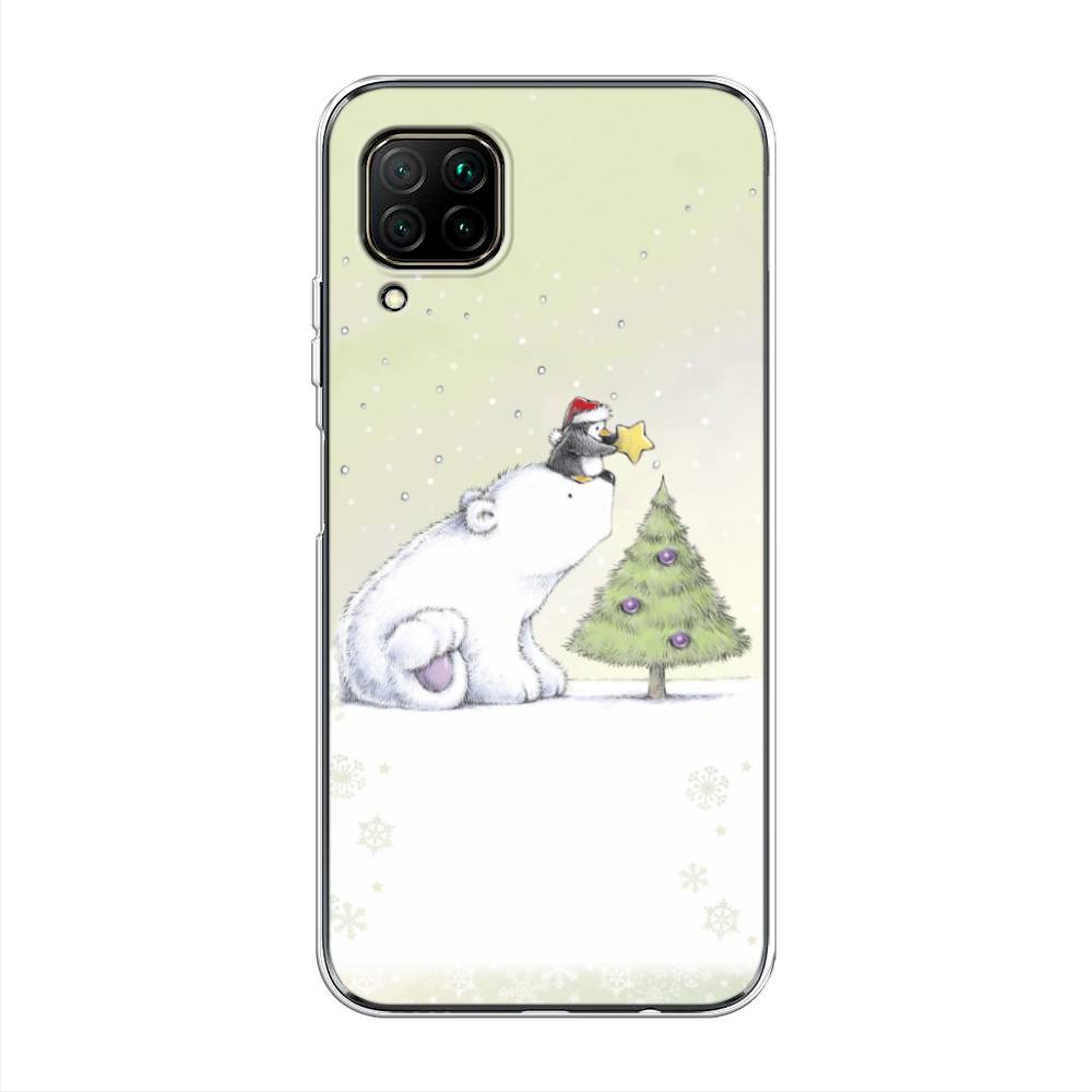 

Чехол на Huawei P40 Lite "Украшение елки", Белый;бежевый, 611650-5