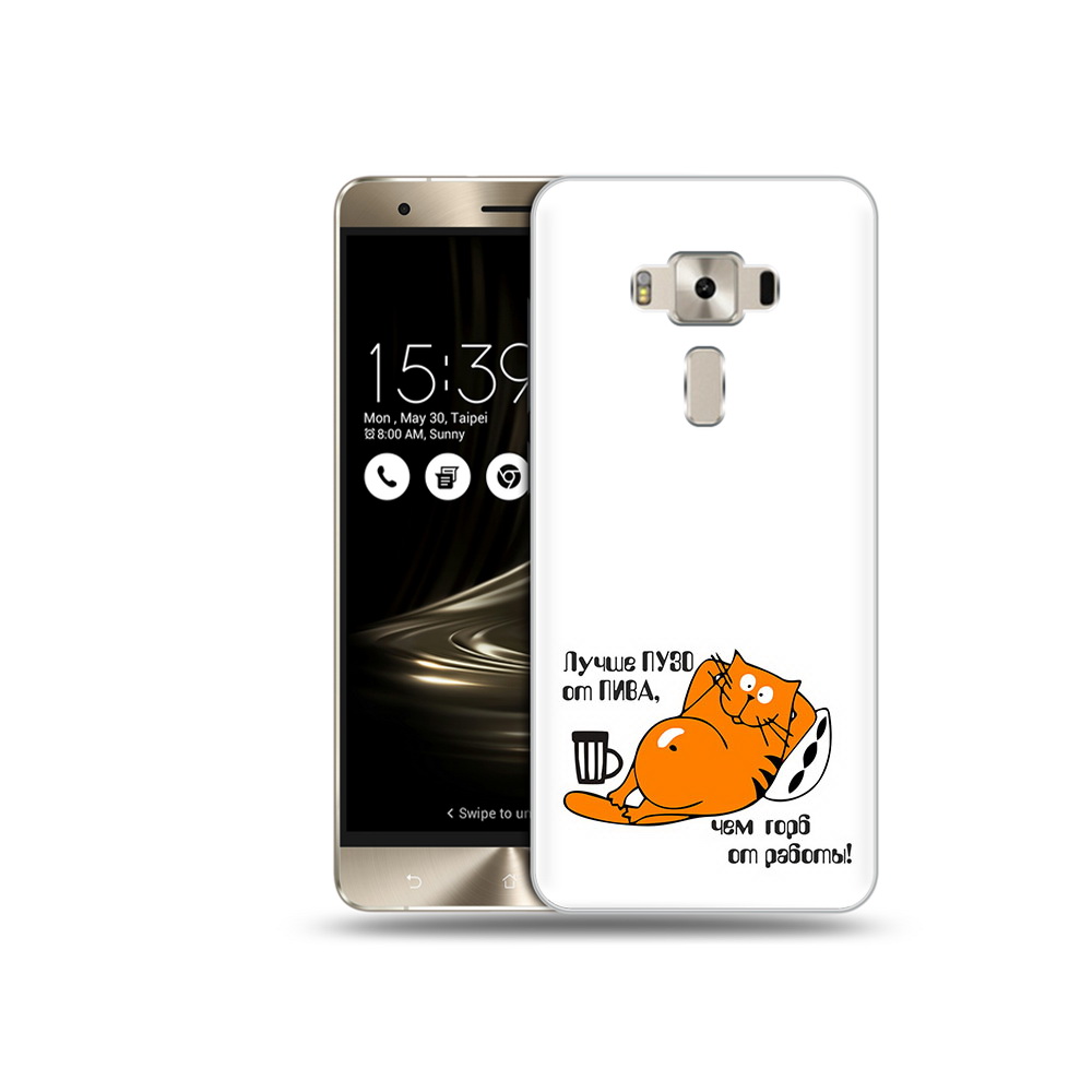 

Чехол MyPads Tocco для Asus ZenFone 3 лучше пузо, Прозрачный, Tocco