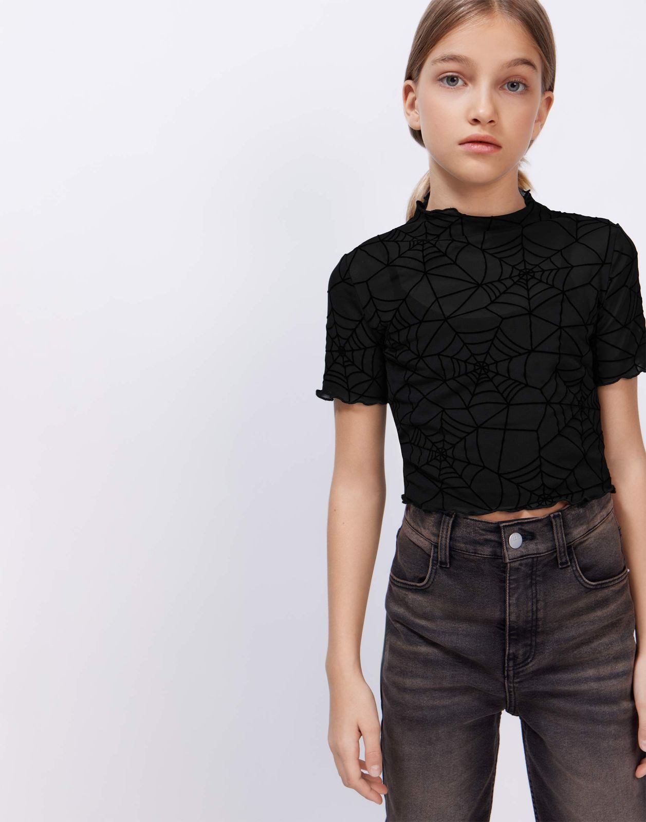 

Топ для девочки Gloria Jeans GKT025215 черный 12-14л/164, GKT025215