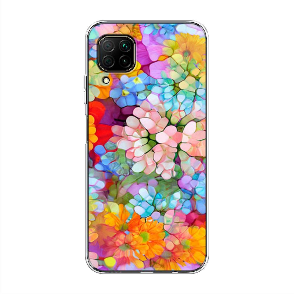 

Чехол на Huawei P40 Lite "Цветы витраж", Оранжевый;розовый;голубой, 611650-3