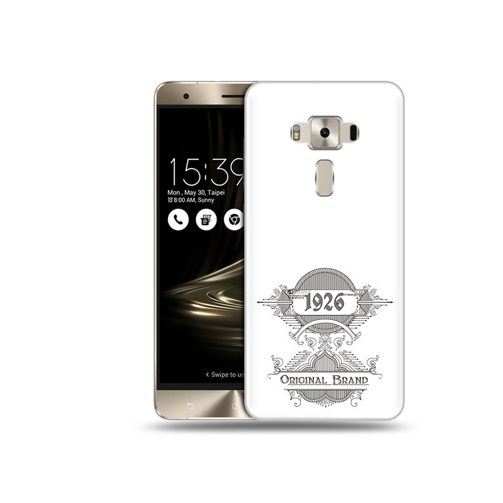 

Чехол MyPads Tocco для Asus ZenFone 3 логотип черно белый, Прозрачный, Tocco