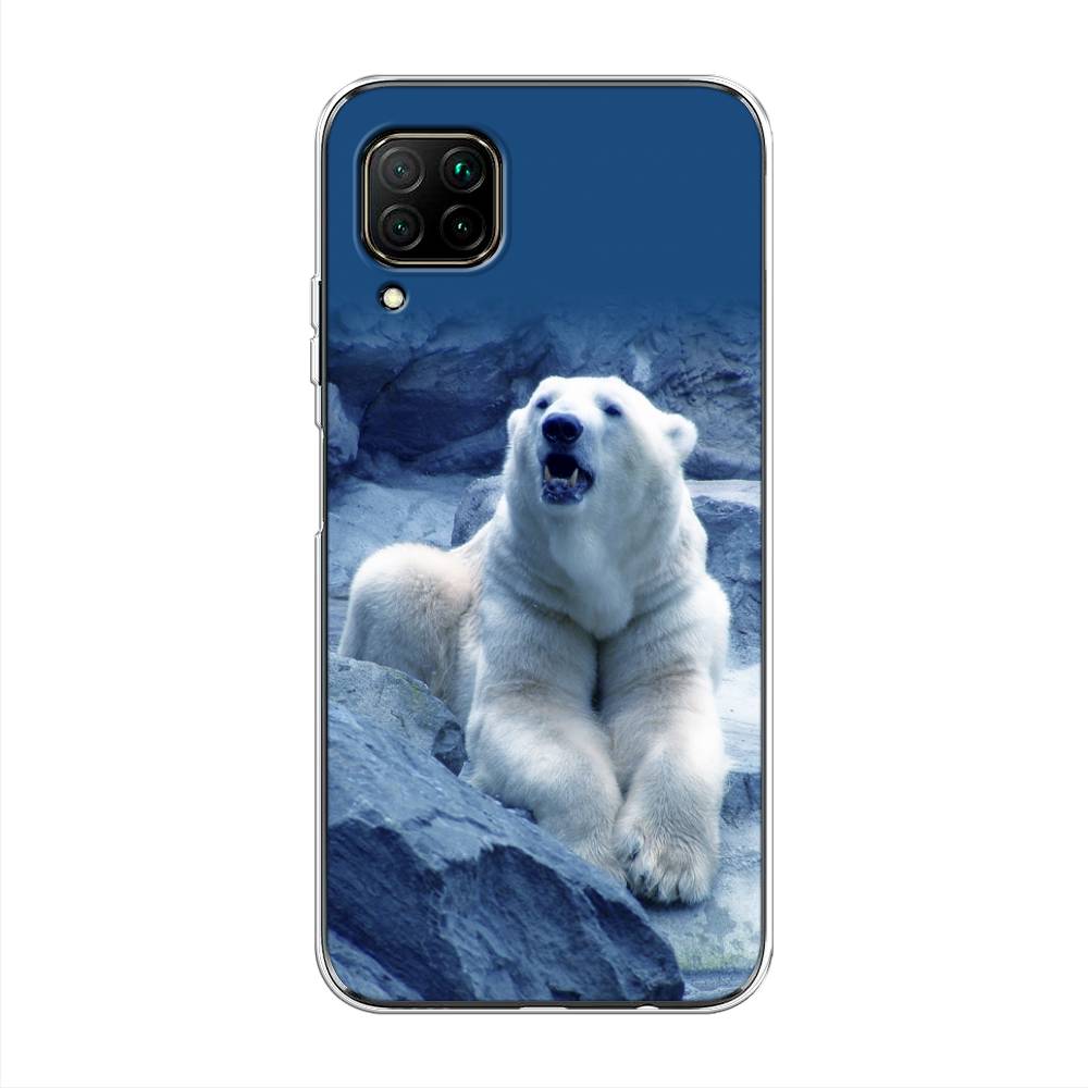 

Чехол на Huawei P40 Lite "Белый медведь", Голубой;белый, 611650-1