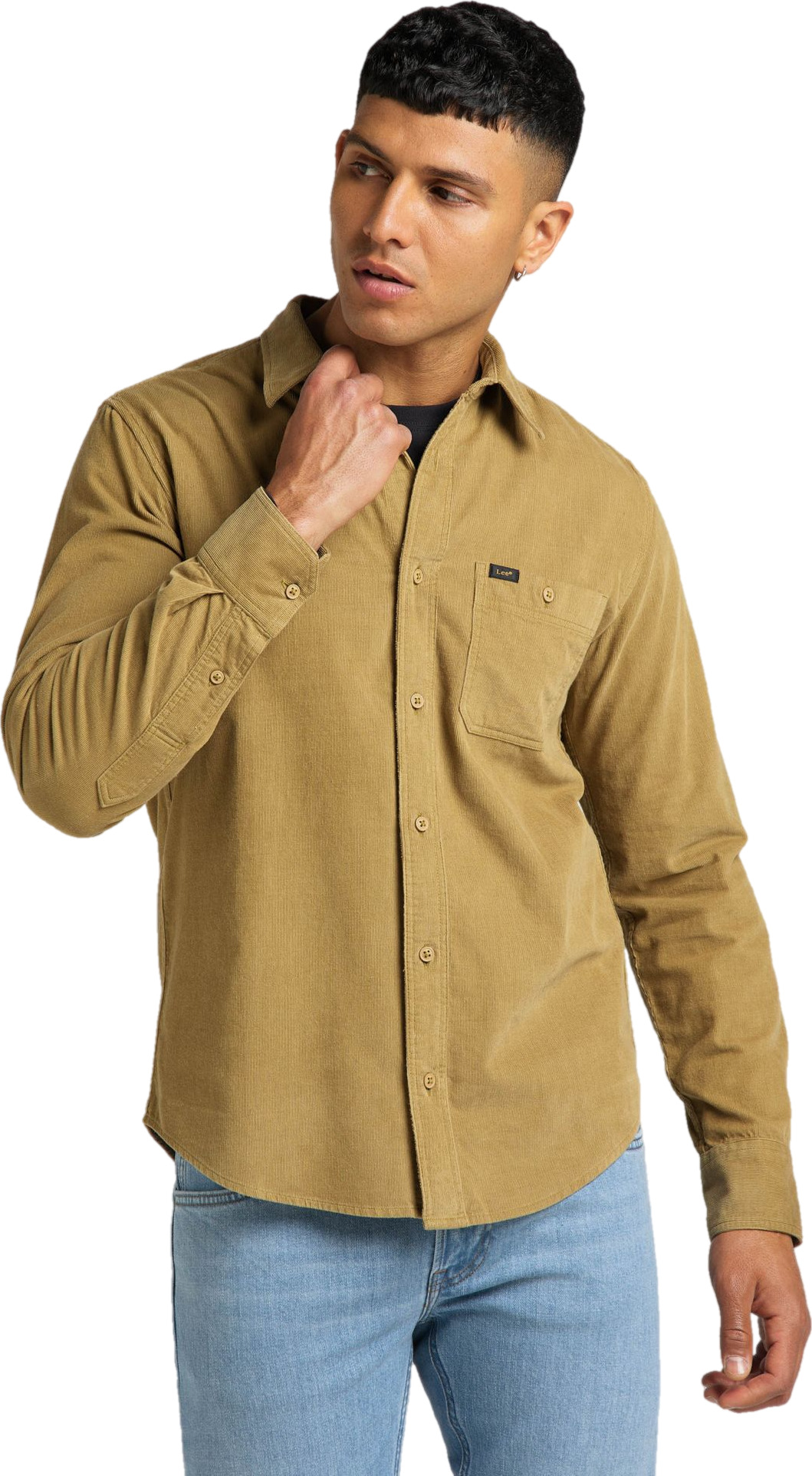 Рубашка мужская Lee L66NMR85 коричневая M
