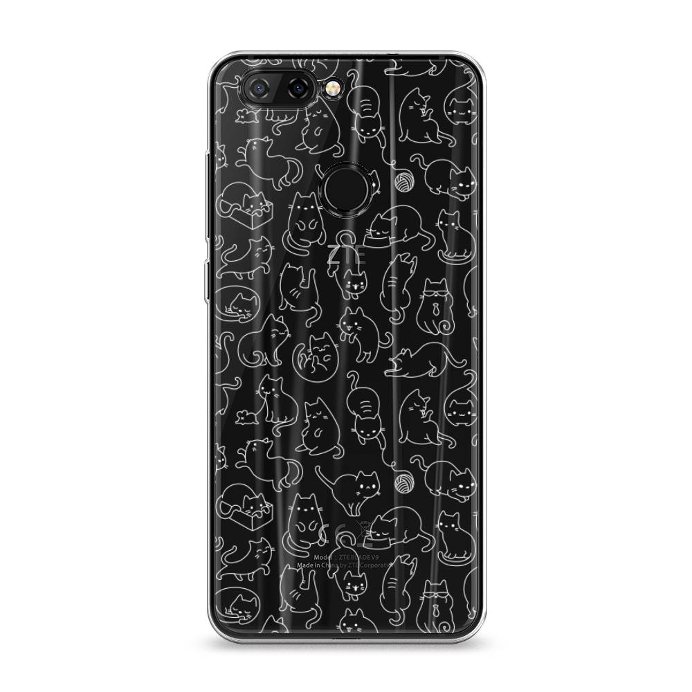 

Чехол Awog на ZTE Blade V9 / ЗТЕ Блэйд V9 "Шкодливые котики", Разноцветный, 132450-2
