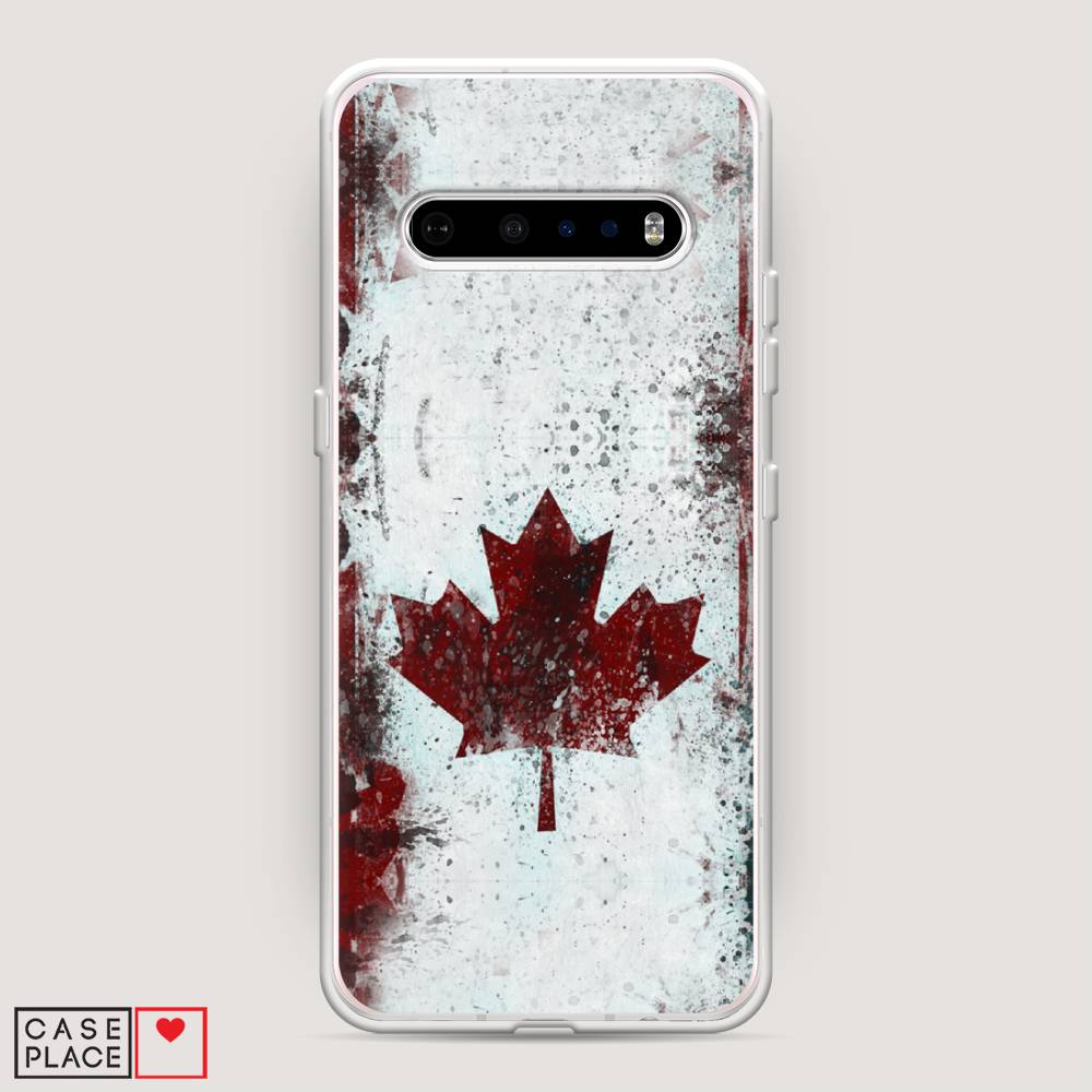 

Чехол Awog на LG V60 ThinQ 5G "Канада", Белый;красный;черный, 84250-5