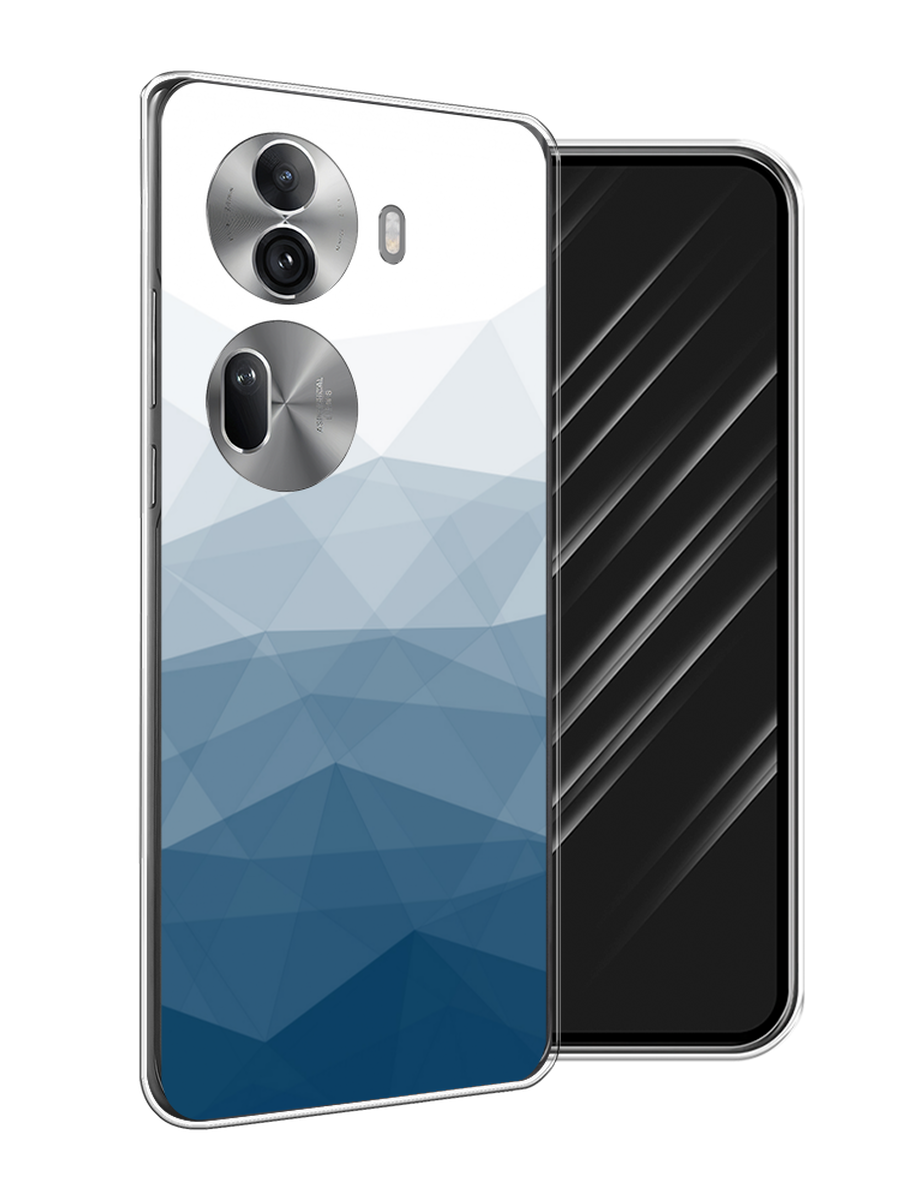

Чехол Awog на Oppo Reno 11 Pro (Global) "Абстракция небо", Синий;голубой;белый, 2515950-1
