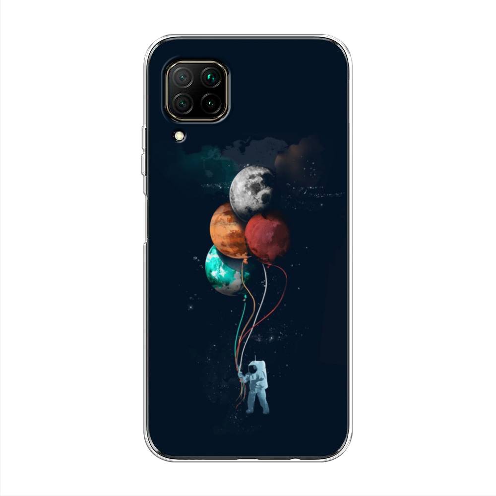 

Чехол на Huawei P40 Lite "Космонавт с шариками", Разноцветный, 611650-4