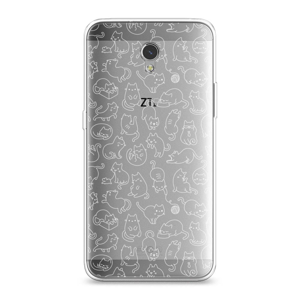 

Чехол Awog на ZTE Blade V7 / ЗТЕ Блэйд V7 "Шкодливые котики", Разноцветный, 131150-2